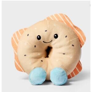 Gigglescape Bagel and Lox Plush Stuffed Animal Toy  6" NEW Collectible